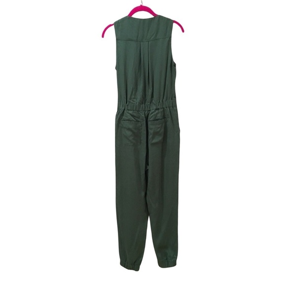 BANANA REPUBLIC jumpsuit Tencel Utility Jogger Army Green - Picture 2 of 10